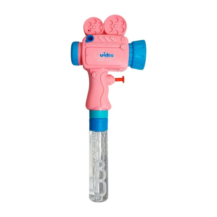 Burbujero Juguete Con Figura De Camara + Liquido Burbujas