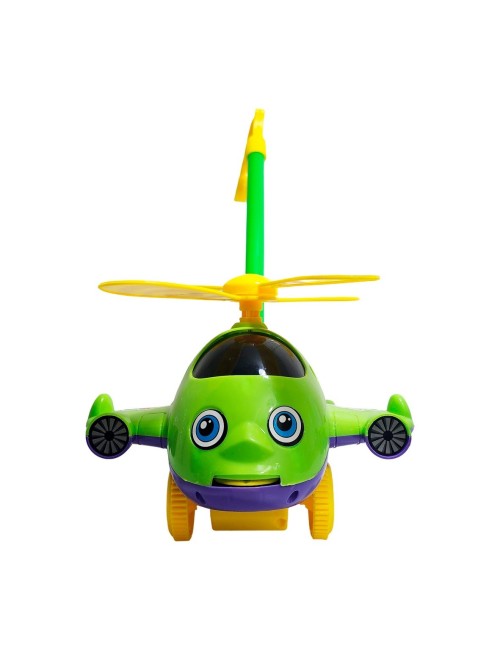 Avion Helicoptero Movimiento Arrastre Niños Juguete