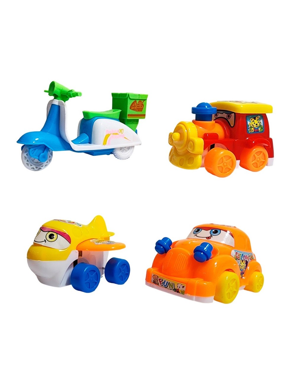 Avion Carro Tren Motocicleta De Cuerda Juguete Interactivo
