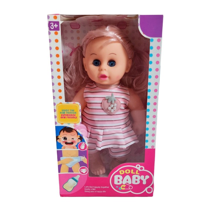 Muñeca Con Vestido Doll Baby Juguete Niña Interactivo