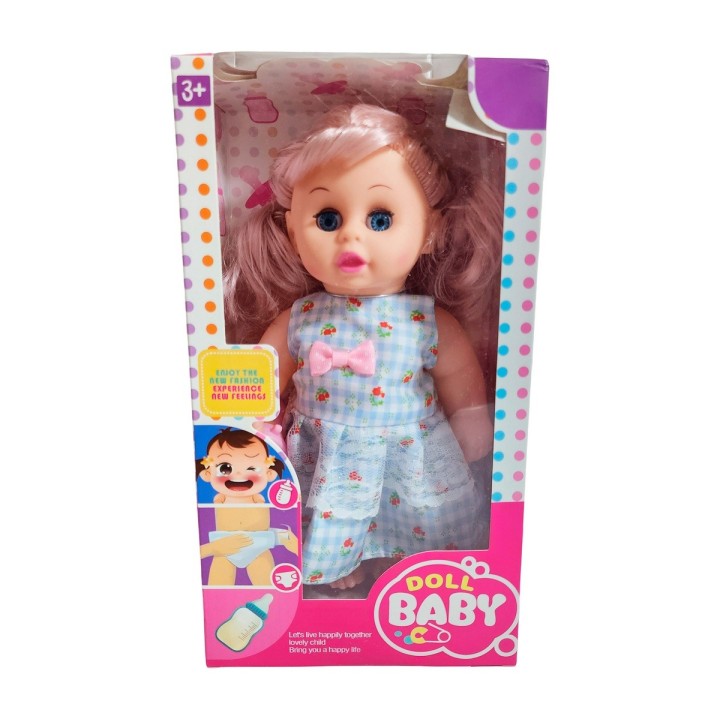 Muñeca Con Vestido Doll Baby Juguete Niña Interactivo