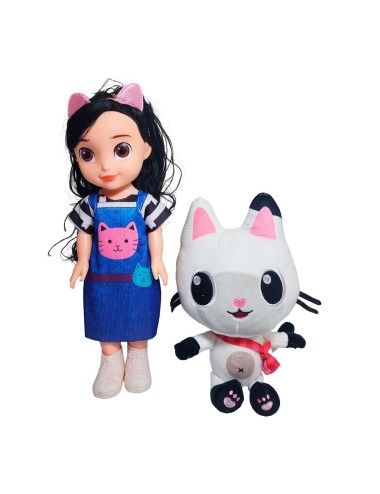 Muñeca Juguete Niñas Acompañado Mascota Peluche