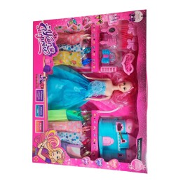 Muñeca Vestidos Elegantes Con Castillo+ Accesorio De Juguete