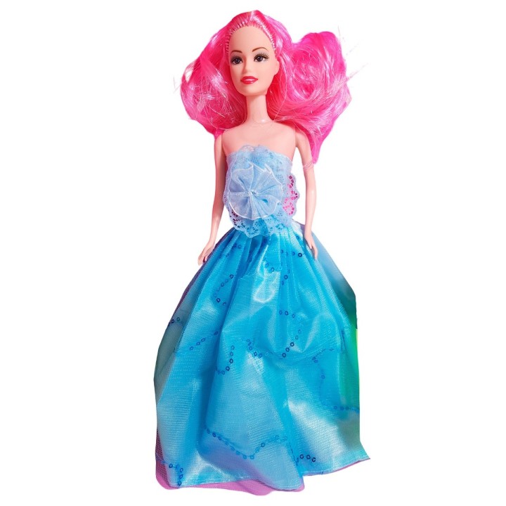 Muñeca Vestidos Elegantes Con Castillo+ Accesorio De Juguete