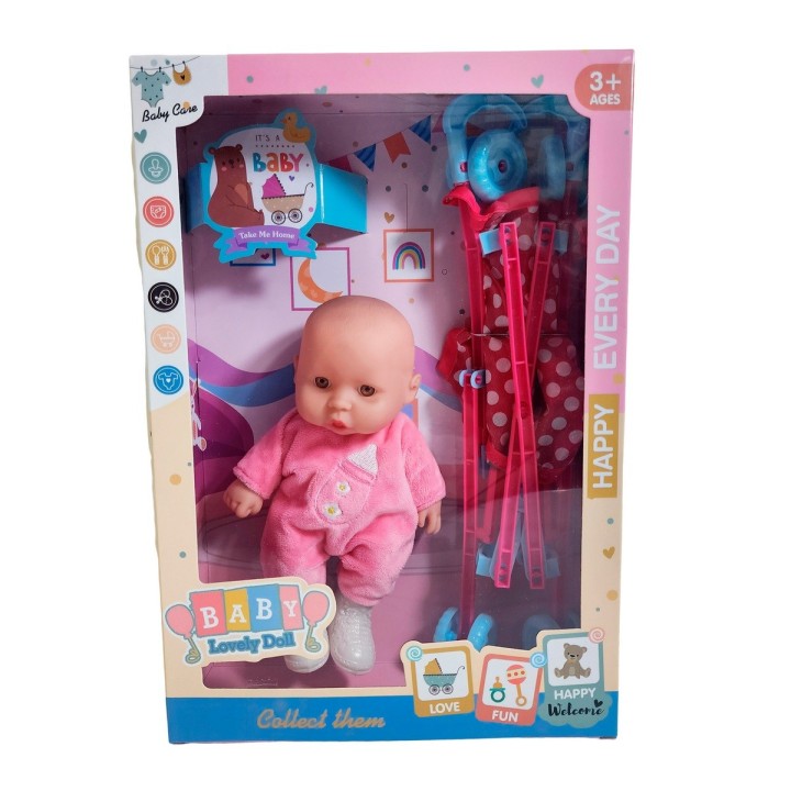 Muñeco Bebe Bebote En Coche Juguete Niñas Interactivo