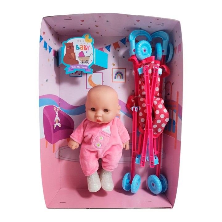Muñeco Bebe Bebote En Coche Juguete Niñas Interactivo