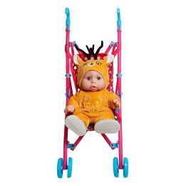 Muñeco Bebe Bebote En Coche + Accesorios Mascota Juguete