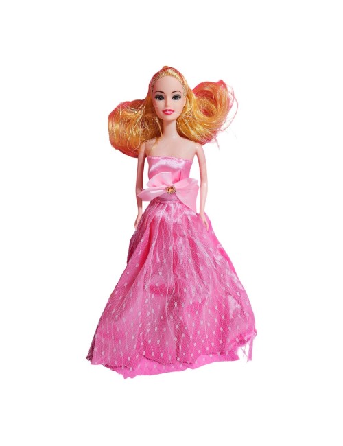 Muñeca Vestido Elegante De Gala Bolso + Accesorios Juguete