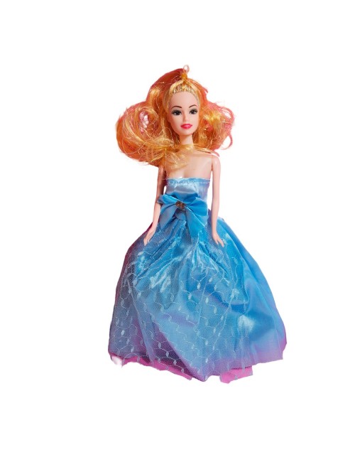 Muñeca Vestido Elegante De Gala Bolso + Accesorios Juguete