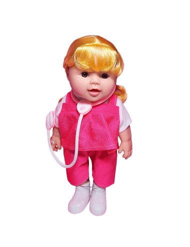 Muñeca Bebe Doctora Interactiva Estetoscopio Juguete Niñas