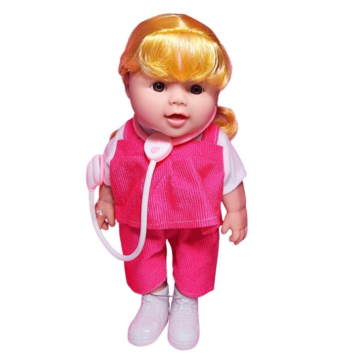 Muñeca Bebe Doctora Interactiva Estetoscopio Juguete Niñas