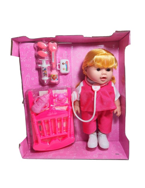 Muñeca Bebe Doctora Interactiva Estetoscopio Juguete Niñas