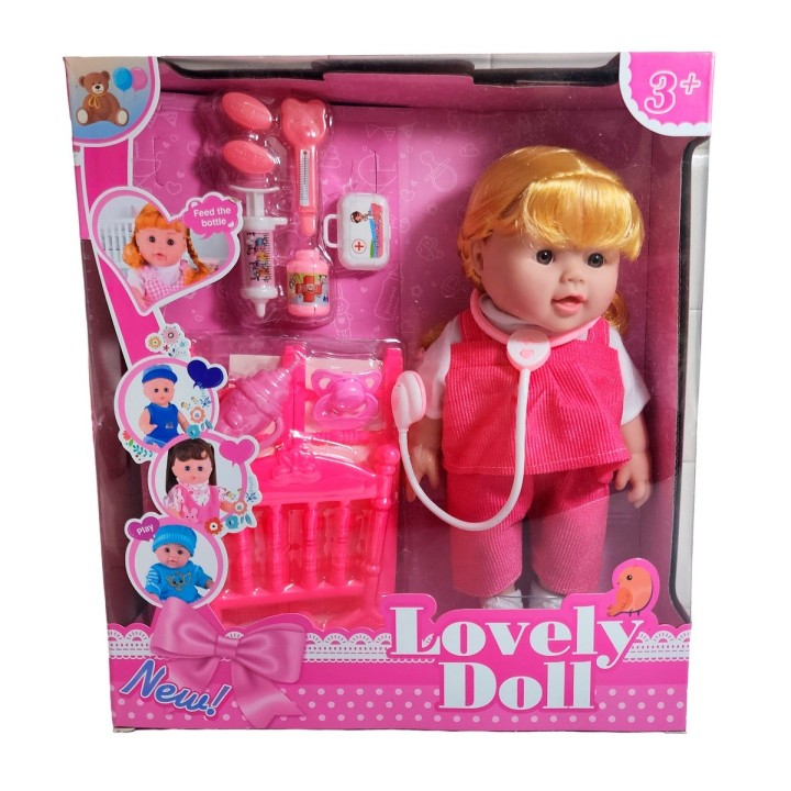Muñeca Bebe Doctora Interactiva Estetoscopio Juguete Niñas