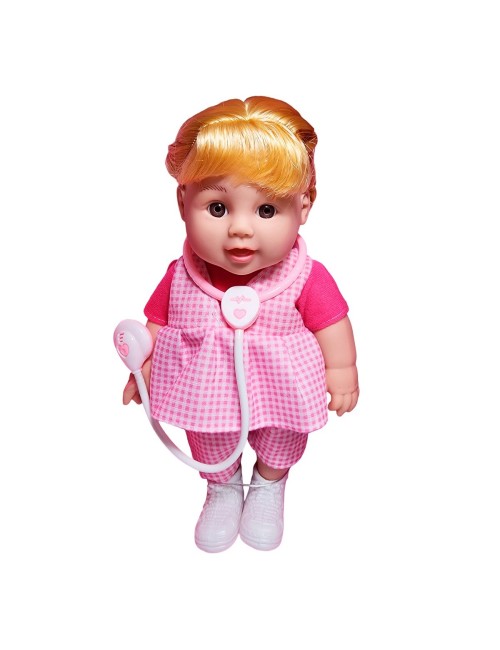 Muñeca Bebe Doctora Interactiva Estetoscopio Juguete Niñas