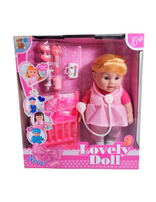 Muñeca Bebe Doctora Interactiva Estetoscopio Juguete Niñas