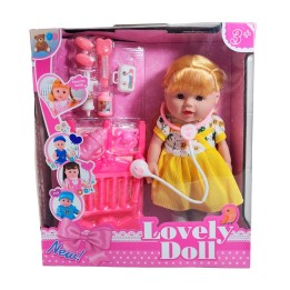 Muñeca Bebe Doctora Interactiva Estetoscopio Juguete Niñas