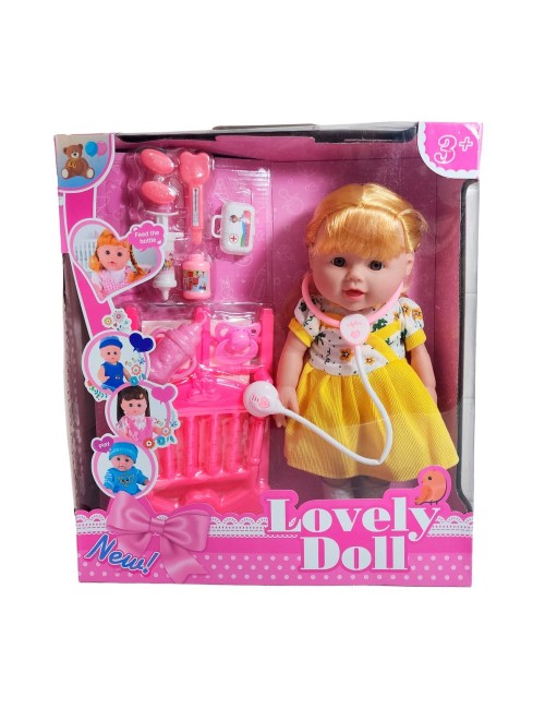 Muñeca Bebe Doctora Interactiva Estetoscopio Juguete Niñas