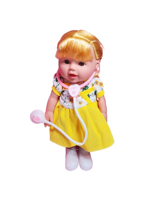 Muñeca Bebe Doctora Interactiva Estetoscopio Juguete Niñas
