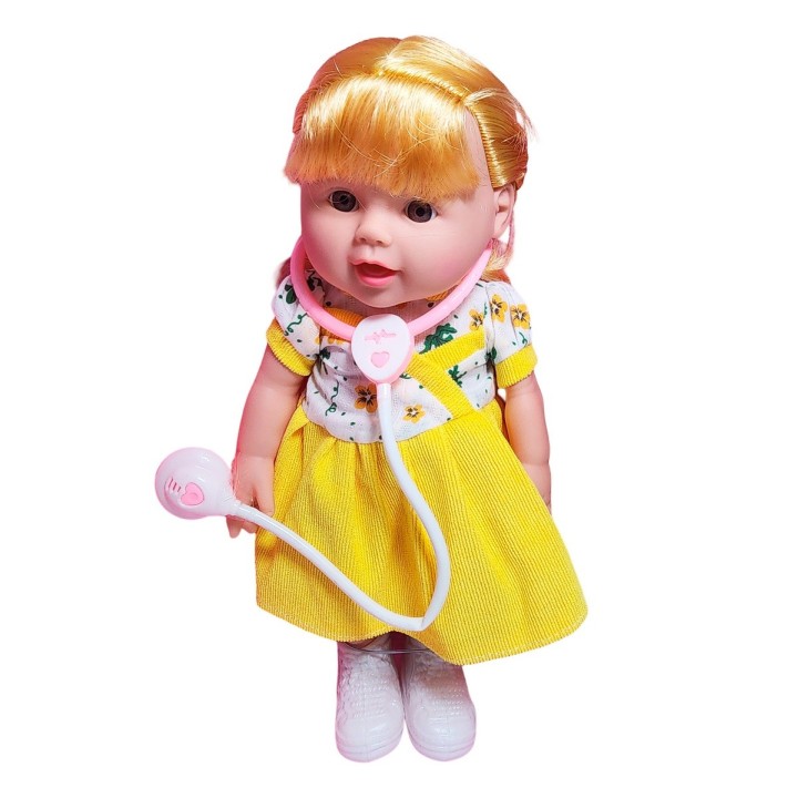 Muñeca Bebe Doctora Interactiva Estetoscopio Juguete Niñas