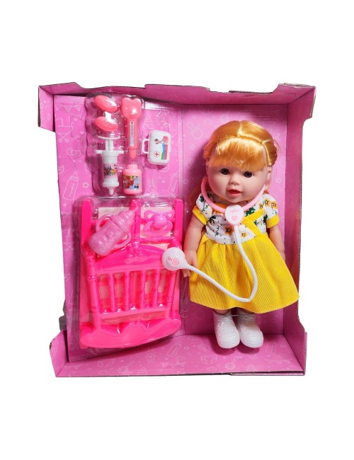Muñeca Bebe Doctora Interactiva Estetoscopio Juguete Niñas