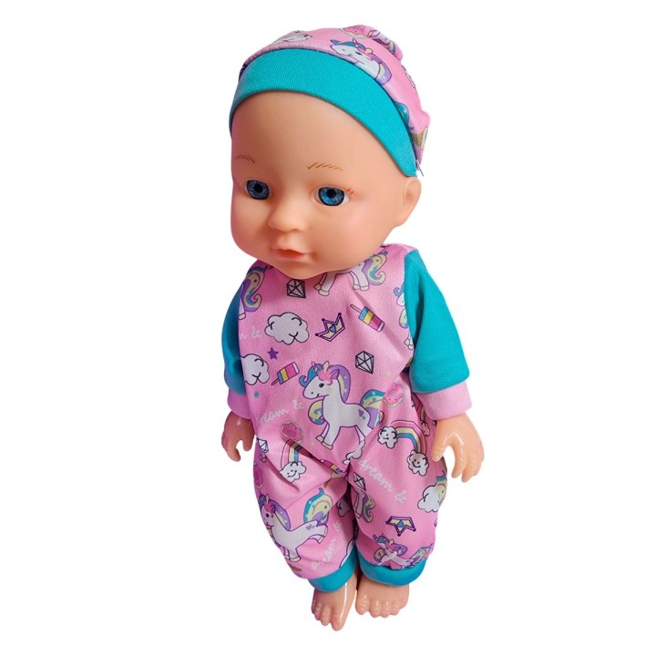 Muñeco Bebe Bebote Pijama Con Tetero Y Acesorios Juguete