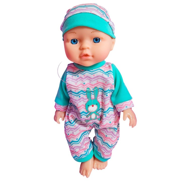 Muñeco Bebe Bebote Pijama Con Tetero Y Sonajero Juguete