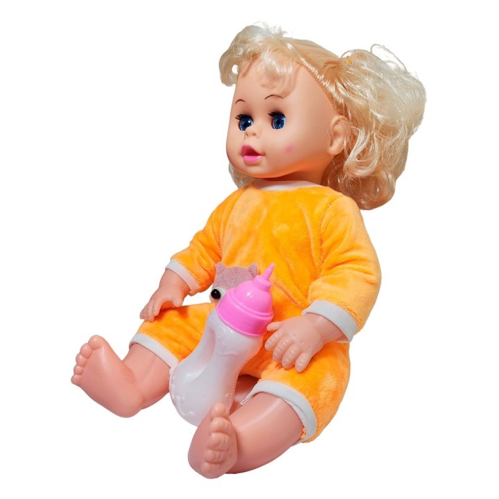 Muñeca Bebe Adorable Con Vestido + Tetero Juguete Niñas
