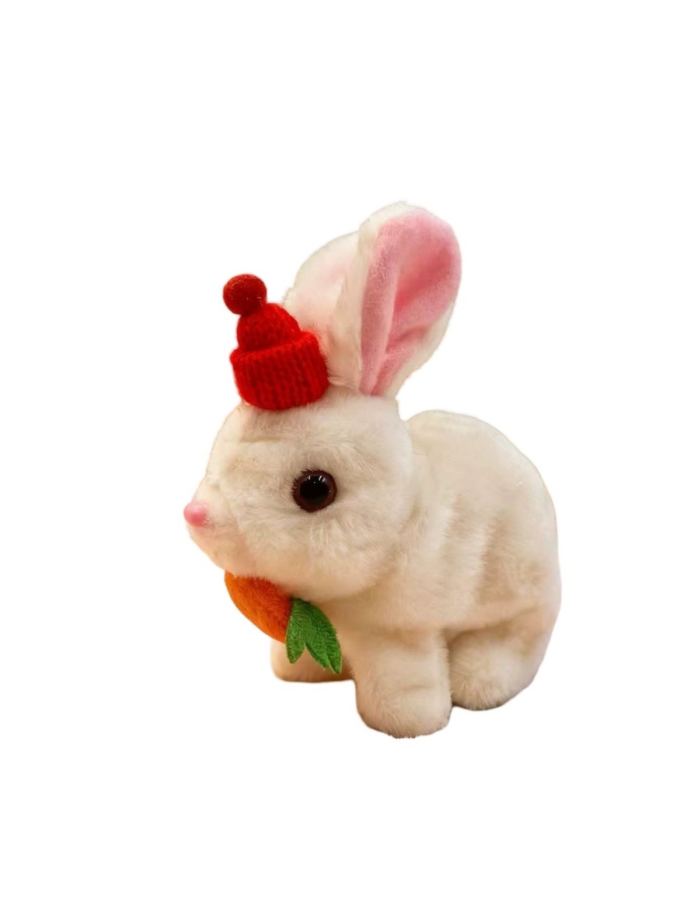 Robot Conejo Co Gorro + Zanahoria Mascota Sonido Movimiento