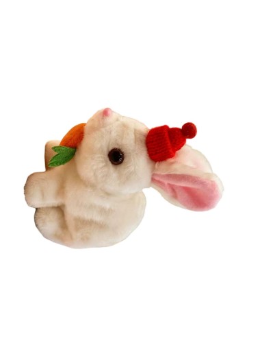 Robot Conejo Co Gorro + Zanahoria Mascota Sonido Movimiento