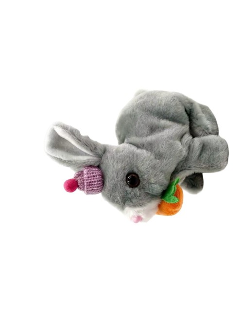 Robot Conejo Co Gorro + Zanahoria Mascota Sonido Movimiento