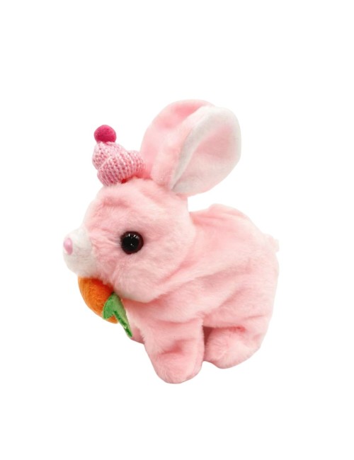 Robot Conejo Co Gorro + Zanahoria Mascota Sonido Movimiento