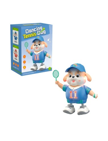 Perro Robot Jugador De Tenis Baile Juguete + Baterias