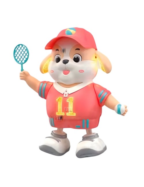 Perro Robot Jugador De Tenis Baile Juguete + Baterias
