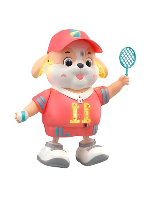Perro Robot Jugador De Tenis Baile Juguete + Baterias