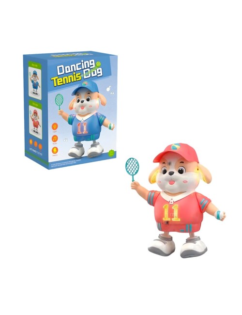 Perro Robot Jugador De Tenis Baile Juguete + Baterias