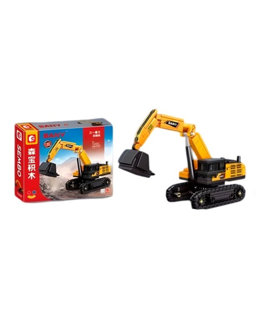 Figura Armable Armatodo Construccion Retroexcavadora Juguete