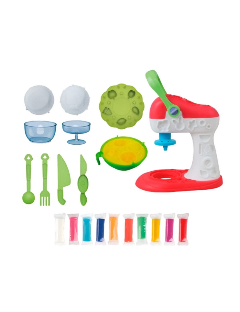 Set / Kit Dentista Fabrica Plastilina Con Moldes Juguete