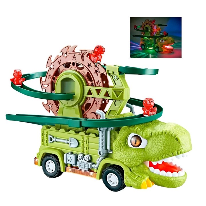 Pista Dinosaurio Rex Juguete Interactivo Mini Dinosaurios