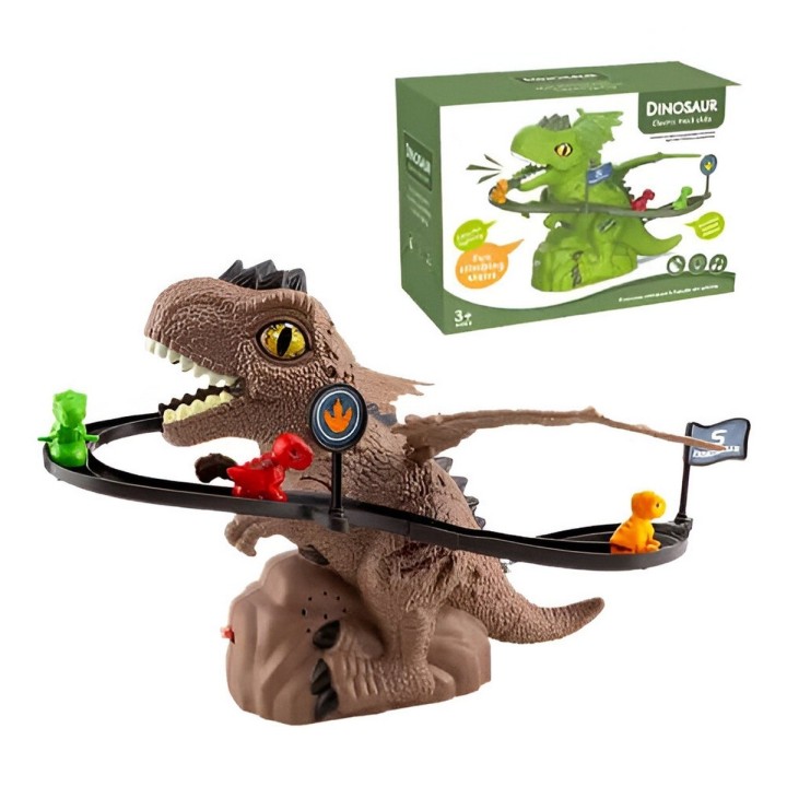 Pista Dinosaurios Juguete Interactivo Con Mini Dinosaurios