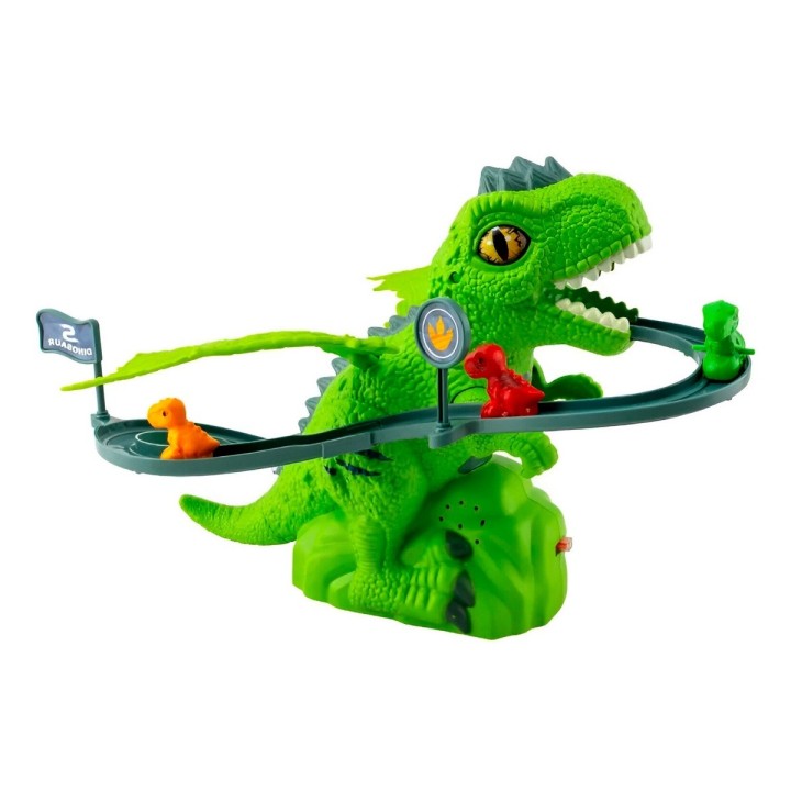 Pista Dinosaurios Juguete Interactivo Con Mini Dinosaurios
