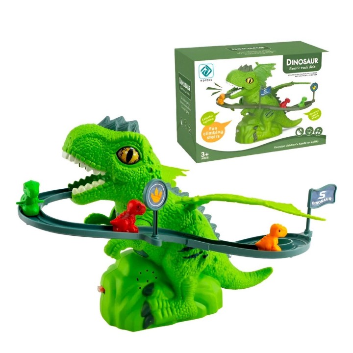 Pista Dinosaurios Juguete Interactivo Con Mini Dinosaurios