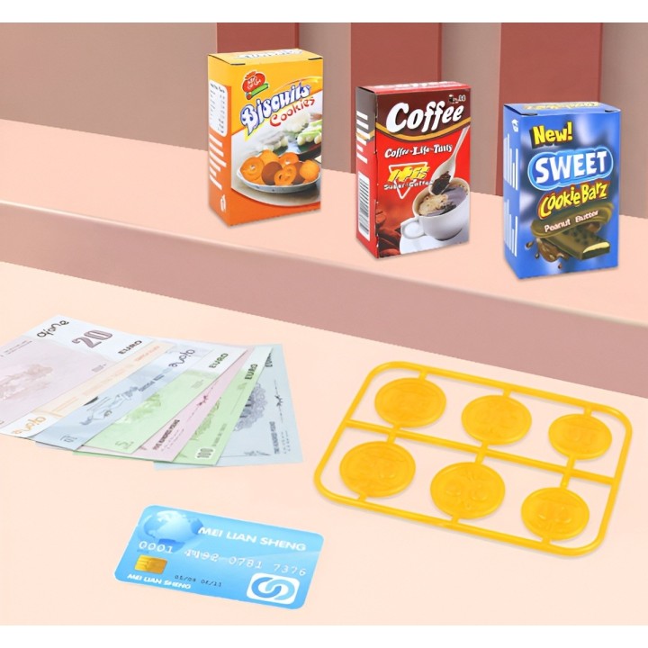 Caja Registradora De Juguete Niñas Con Accesorios + Baterias | Dayoshop