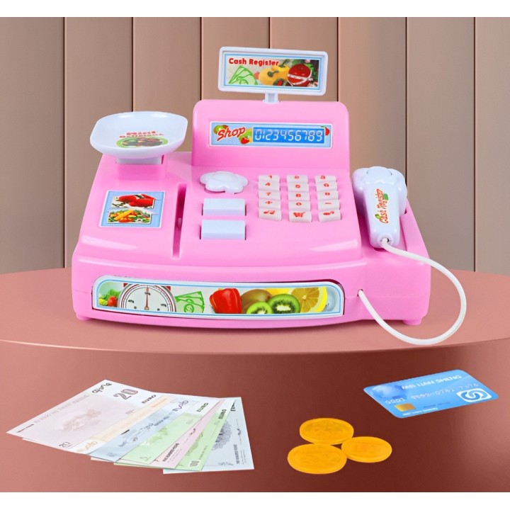 Caja Registradora De Juguete Niñas Con Accesorios + Baterias | Dayoshop