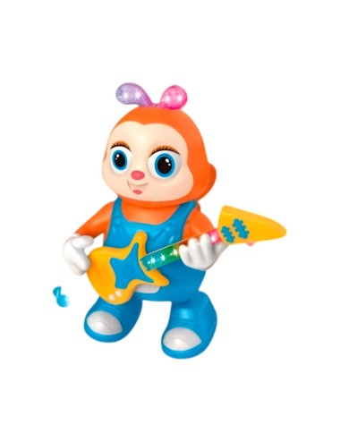 Abeja Rockera Robot Movimiento Luces Sonido Juguete +bateria