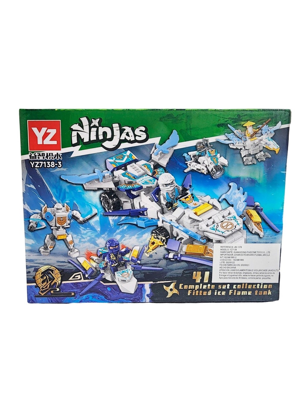 Bloques Y Figuras De Armar Ninja Nave Espacial Armatodo