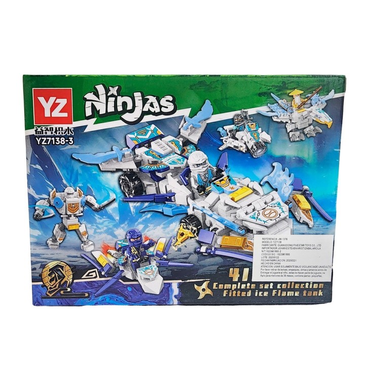Bloques Y Figuras De Armar Ninja Nave Espacial Armatodo
