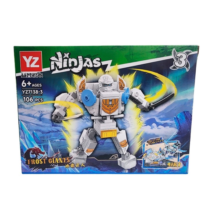 Bloques Y Figuras De Armar Ninja Nave Espacial Armatodo