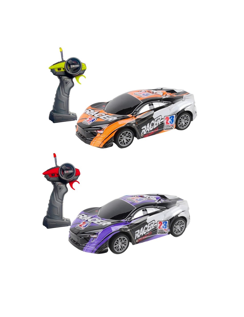 Duo Carro Control Remoto Racer Recargable Juguete Niños