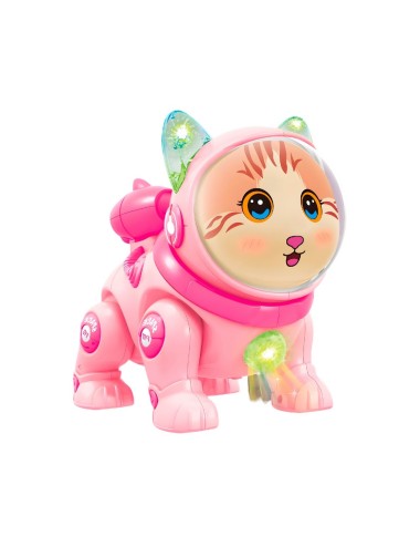 Gato Astronauta Robot Movimiento Luces Sonido Juguete Niños