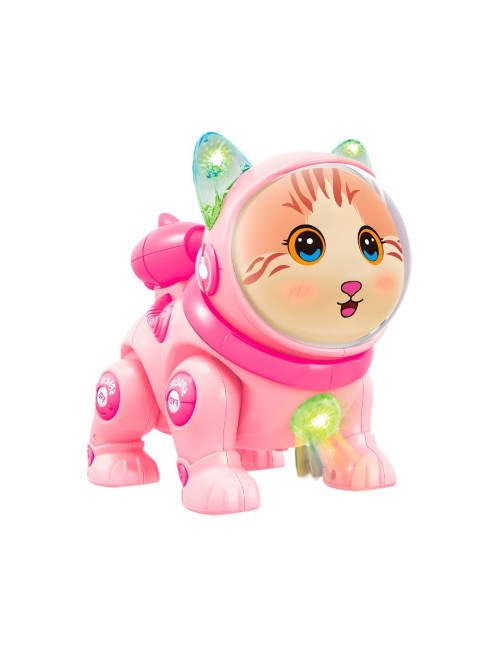 Gato Astronauta Robot Movimiento Luces Sonido Juguete Niños